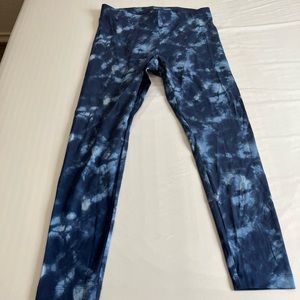 New blue tie dye old navy leggings size large